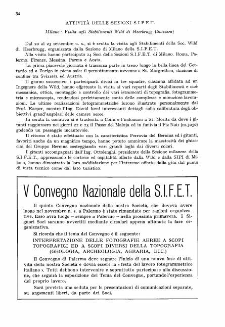 Copertina articolo #11 Bollettino SIFET ANNO: 1956 n.3